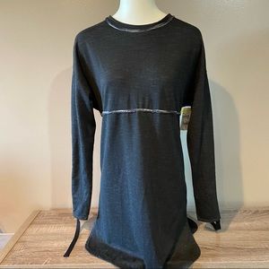 NWOT Max Studio Tie Sleeve French Terry Dress